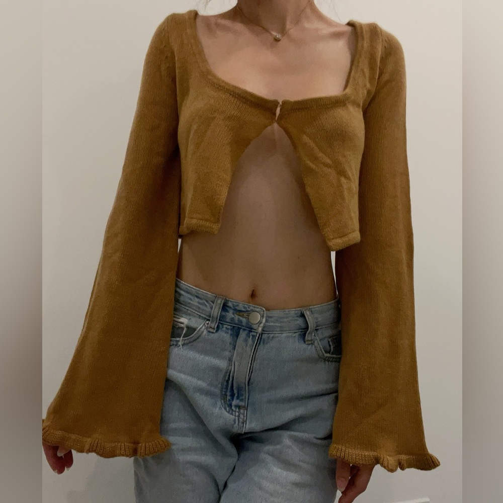 Tiger mist April cropped cardigan